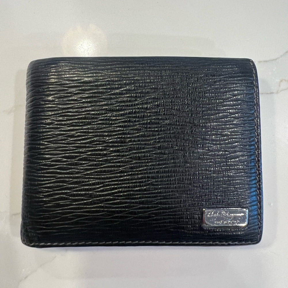 Salvatore Ferragamo Stamped Calf Wallet